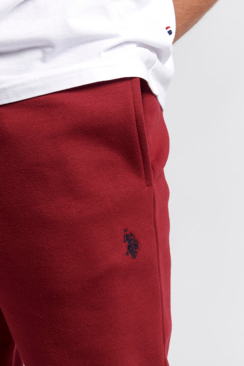 Mens Tipped Joggers in Biking Red