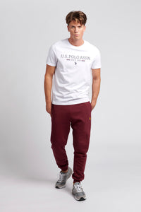 Mens Tipped Joggers in Windsor Wine