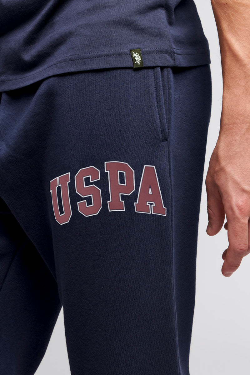 Mens Arch Logo Joggers in Navy Blue