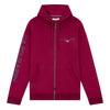 Mens Sport Zip-Through Hoodie in Biking Red