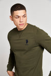 Mens Player 3 Crew Neck Sweatshirt in Forest Night