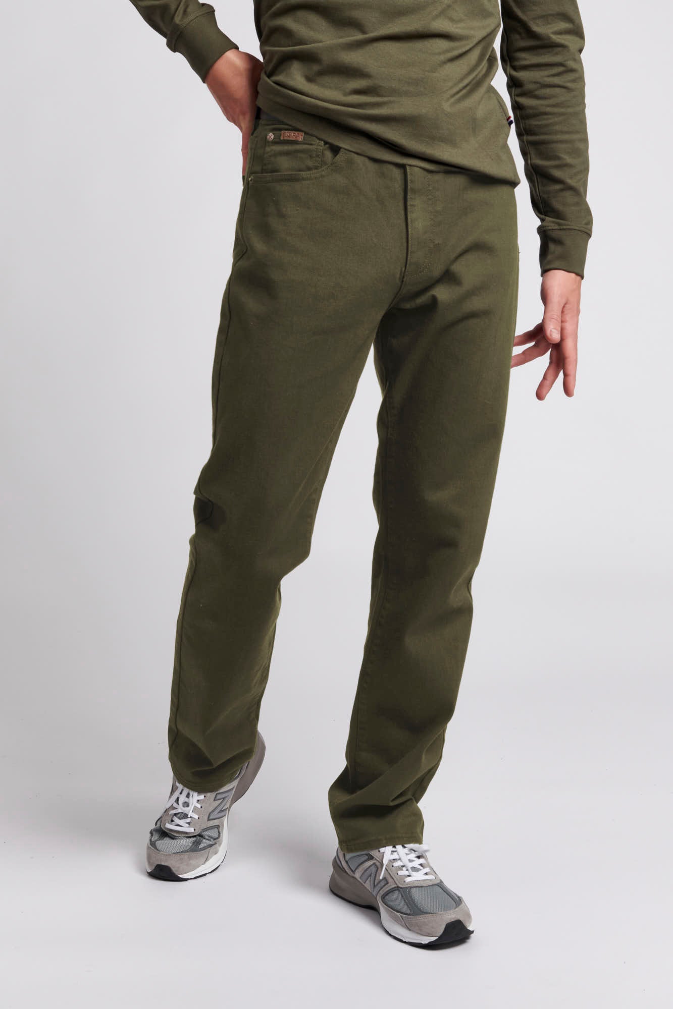 Union Five Pocket Comfort Twill Pants for Men in Grey