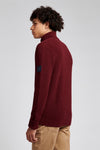 Mens Roll Neck in Windsor Wine