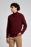 Mens Roll Neck in Windsor Wine