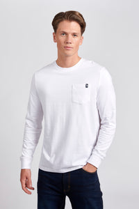 Mens Pocket T-Shirt in Bright White