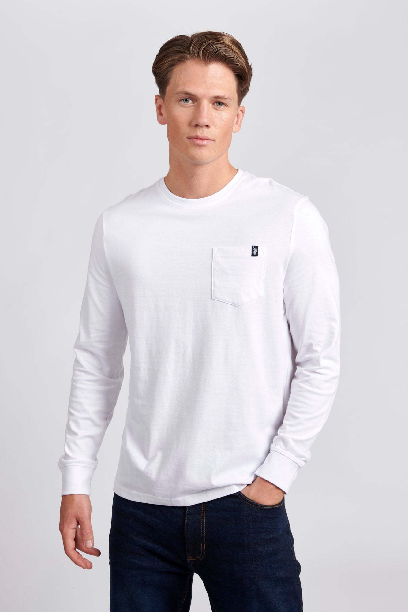 Mens Pocket T Shirt in Bright White U.S. Polo Assn. UK