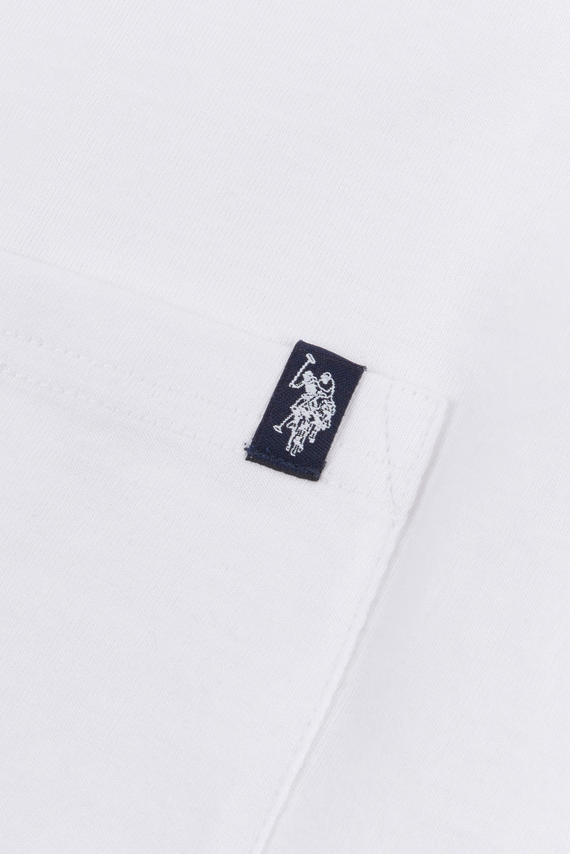 Mens Pocket T-Shirt in Bright White