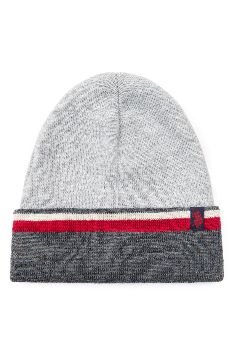 Contrast Beanie in Vintage Grey Heather