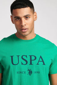 Mens USPA Since 1890 Graphic T-Shirt in Golf Green