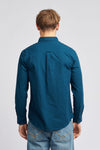 Mens Brushed Dobby Shirt in Legion Blue Spring Lake DHM