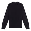 Mens Lightweight Crew Neck Jumper in Black Bright White DHM