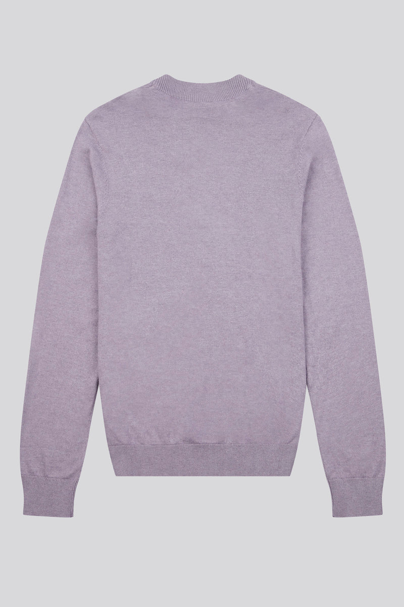 Mens Funnel Neck 1/4 Zip Jumper in Dusk