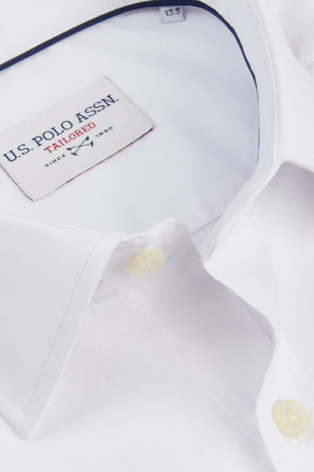 Mens Plain Poplin Shirt in White