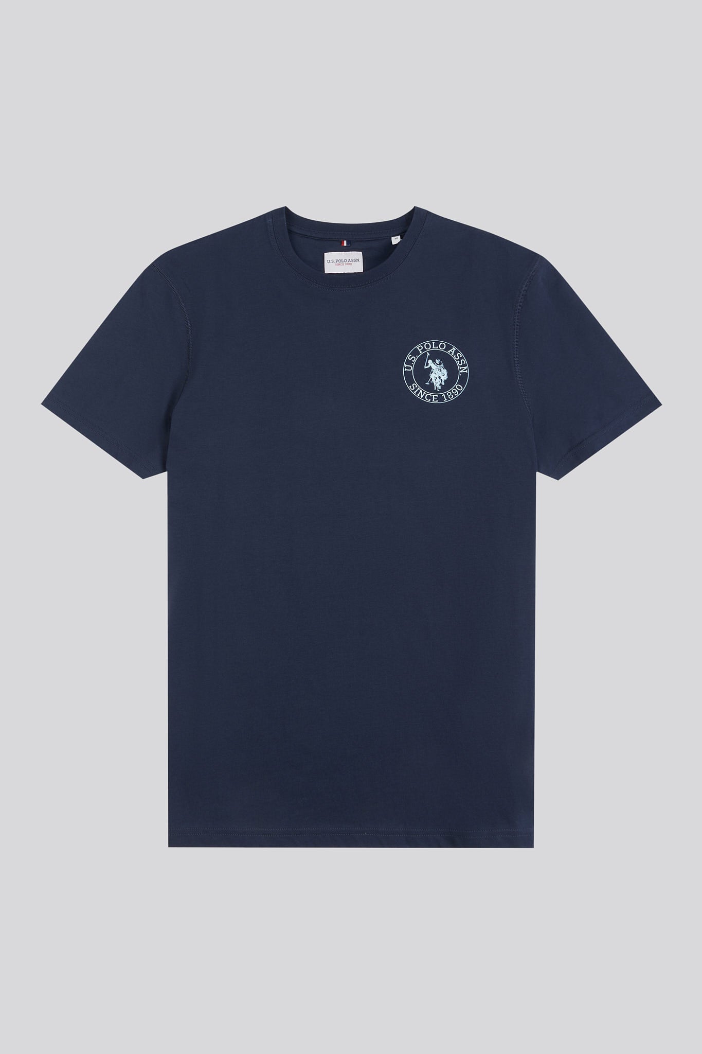 Mens Classic Fit Circle Print T-Shirt in Dark Sapphire Navy