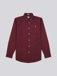 Mens Oxford Shirt in Tibetan Red