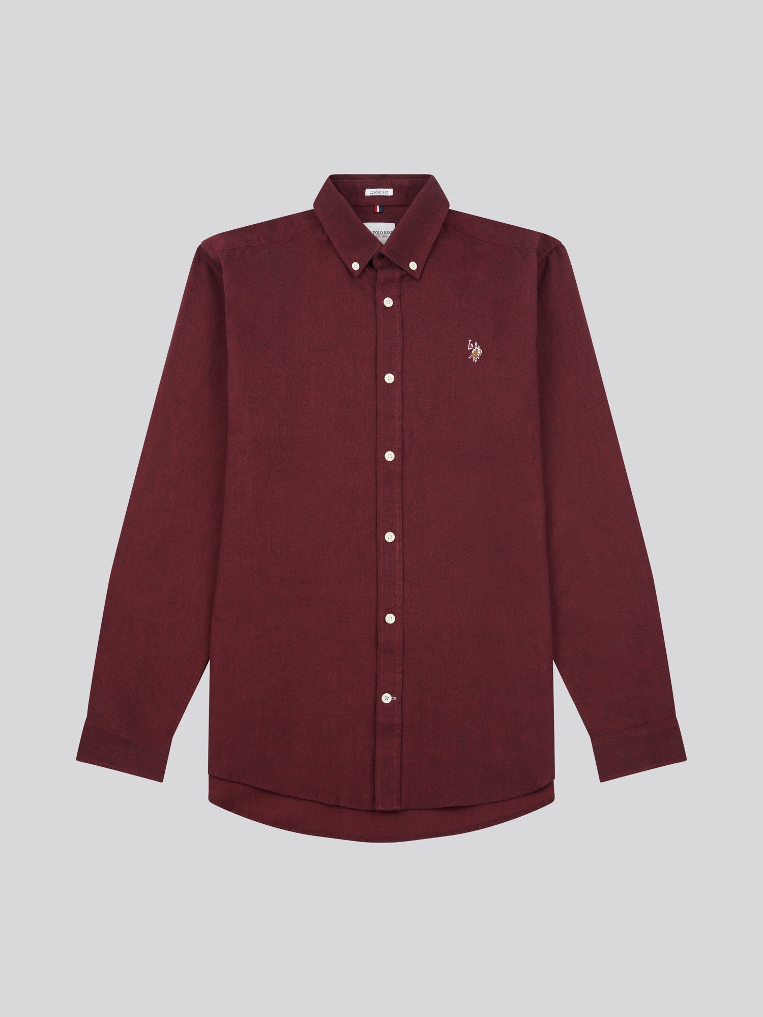 Mens Oxford Shirt in Tibetan Red