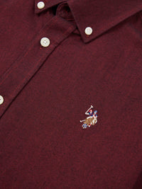 Mens Oxford Shirt in Tibetan Red