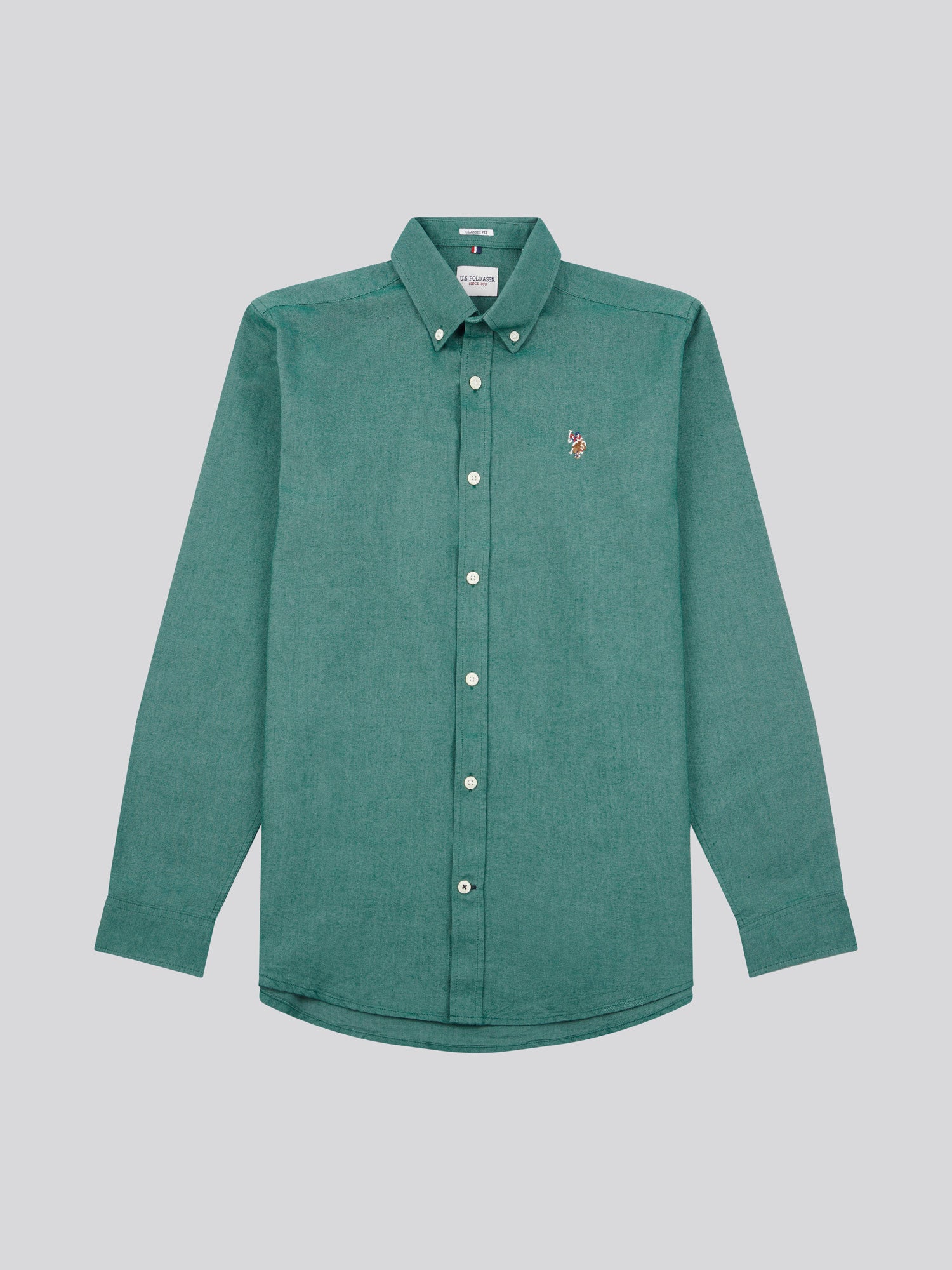 Mens Oxford Shirt in Rain Forest