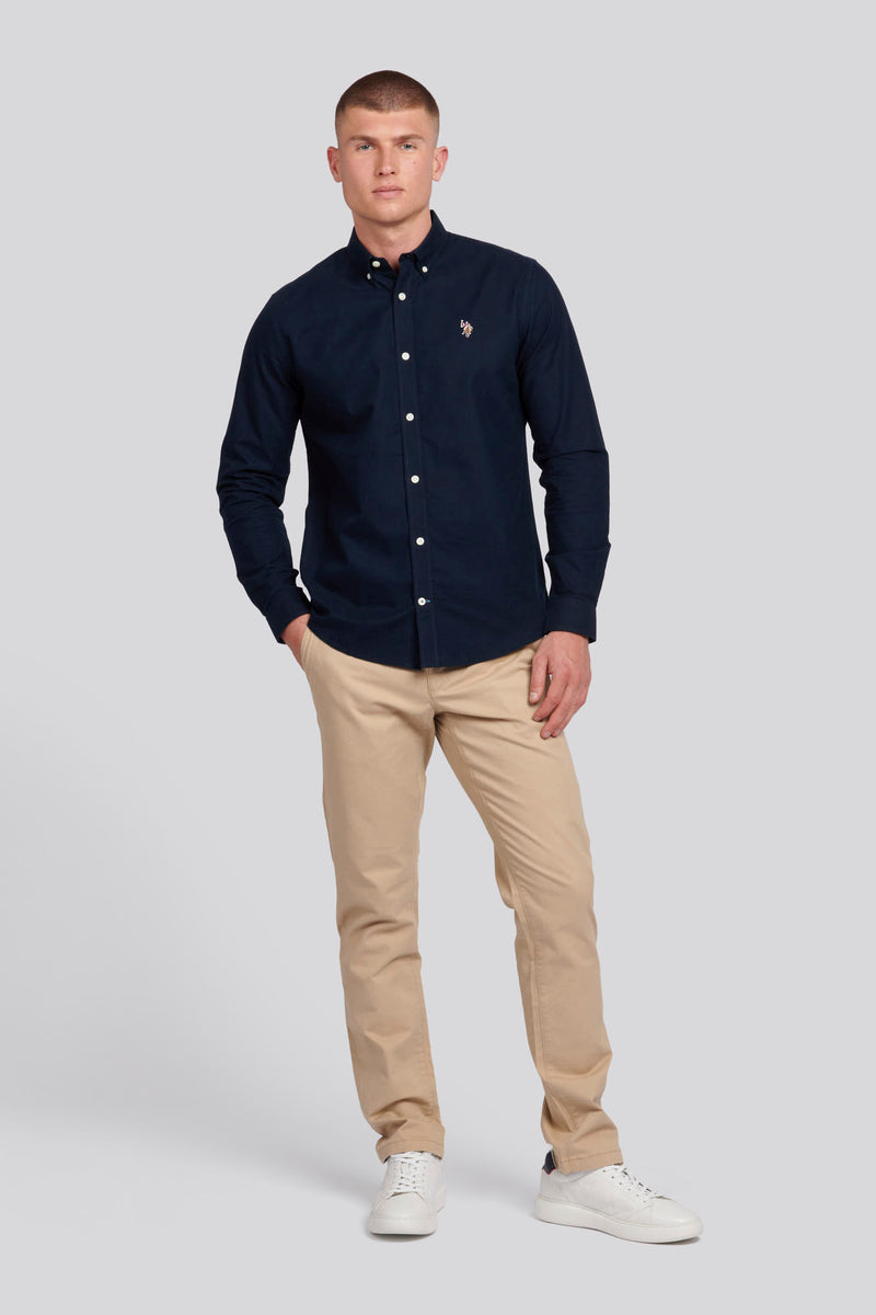 Mens Oxford Shirt in Dark Sapphire Navy