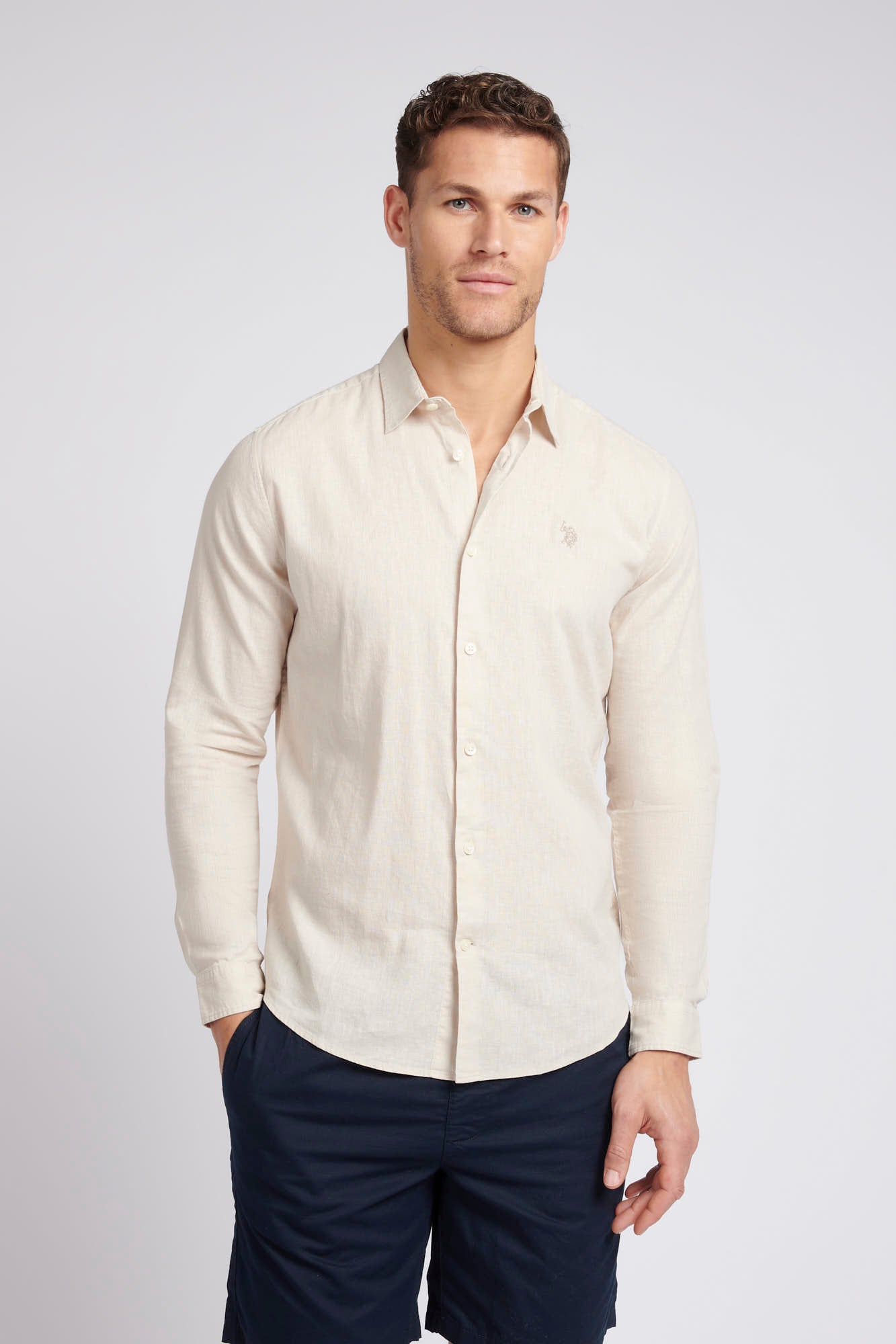 Polo linen shirt on sale