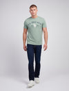 Mens Signature Arch Print T-Shirt in Chinois Green