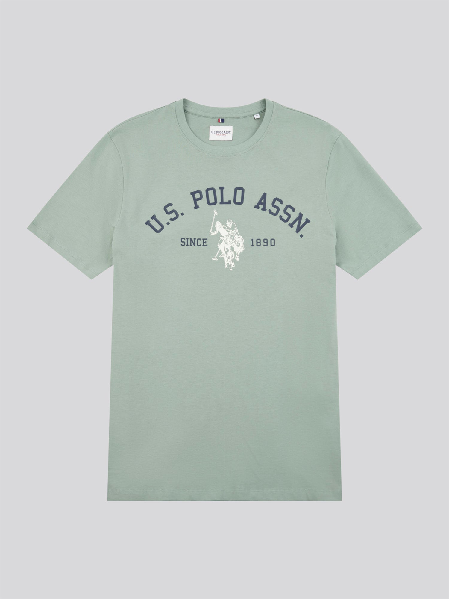 Mens Signature Arch Print T-Shirt in Chinois Green