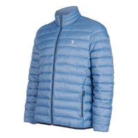 Mens Lightweight Bound Quilted Jacket in Blue Horizon