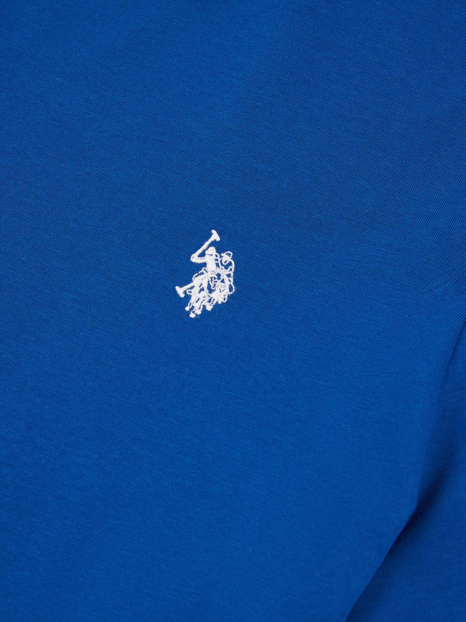 Mens Double Horsemen T-Shirt in Navy Peony