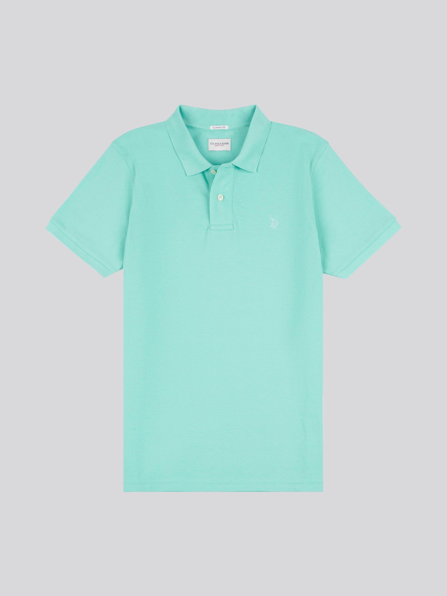 Mens Pique Polo Shirt in Pool Blue