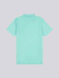 Mens Pique Polo Shirt in Pool Blue