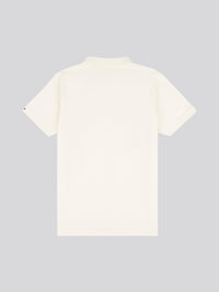 Mens Pique Polo Shirt in Whisper White