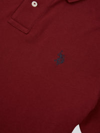 2 For £75 Offer - Mens Pique Polo Shirt in Tibetan Red