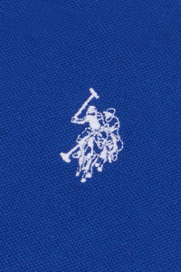 Mens Pique Polo Shirt in Sodalite Blue