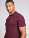 2 For £75 Offer - Mens Pique Polo Shirt in Winetasting