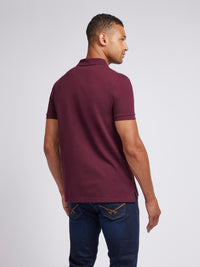 2 For £75 Offer - Mens Pique Polo Shirt in Winetasting