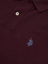 2 For £75 Offer - Mens Pique Polo Shirt in Winetasting