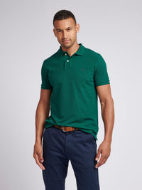 2 For £75 Offer - Mens Pique Polo Shirt in Rain Forest