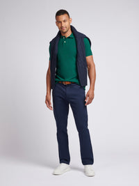 2 For £75 Offer - Mens Pique Polo Shirt in Rain Forest