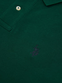 2 For £75 Offer - Mens Pique Polo Shirt in Rain Forest