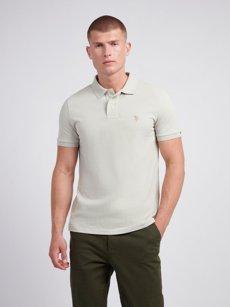 2 For £75 Offer - Mens Pique Polo Shirt in Moonstruck