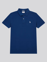 2 For £75 Offer - Mens Pique Polo Shirt in Navy Peony