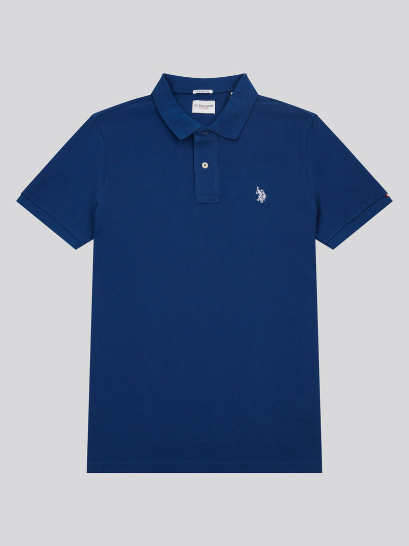 2 For £75 Offer - Mens Pique Polo Shirt in Navy Peony