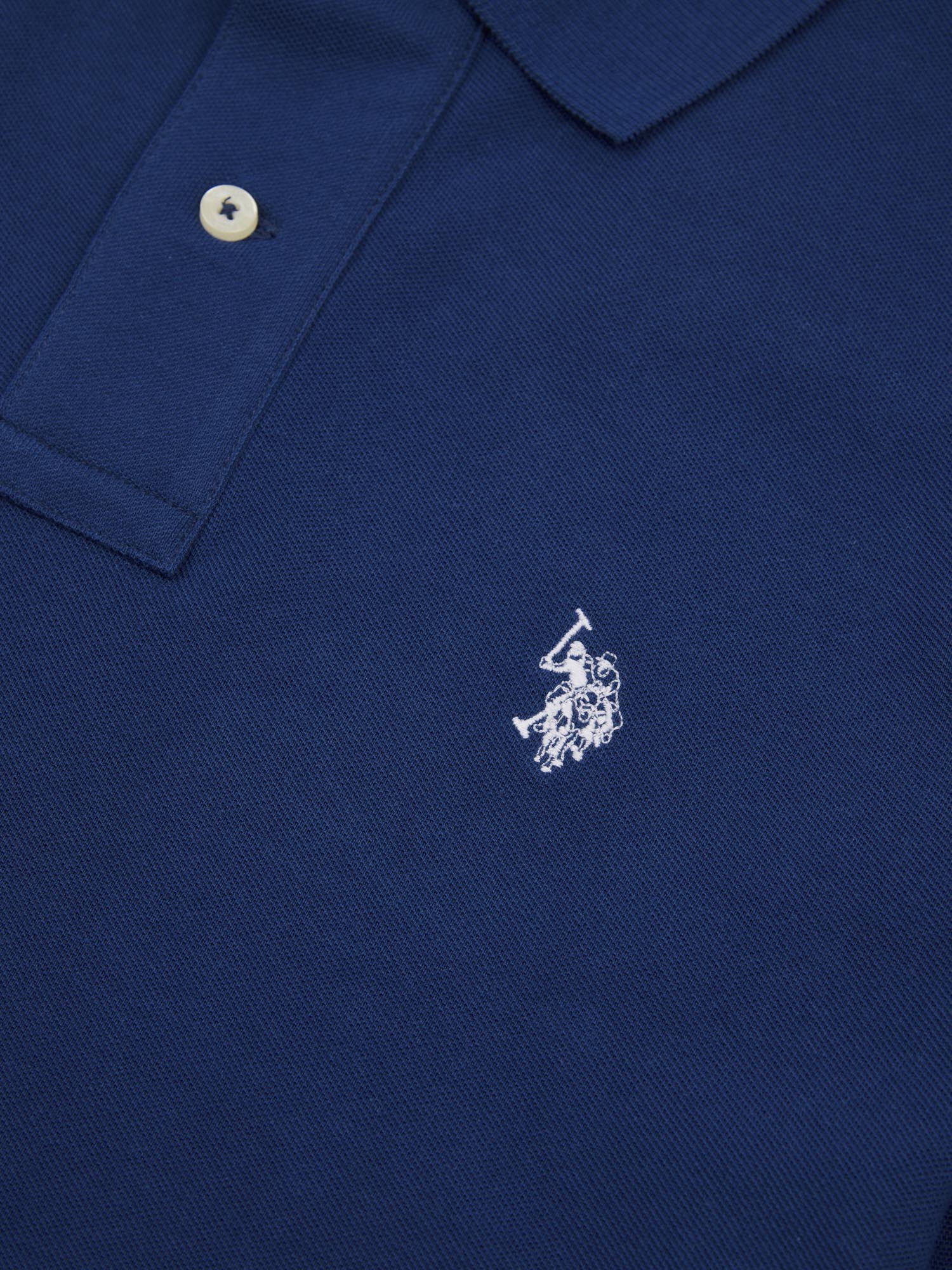 2 For £75 Offer - Mens Pique Polo Shirt in Navy Peony