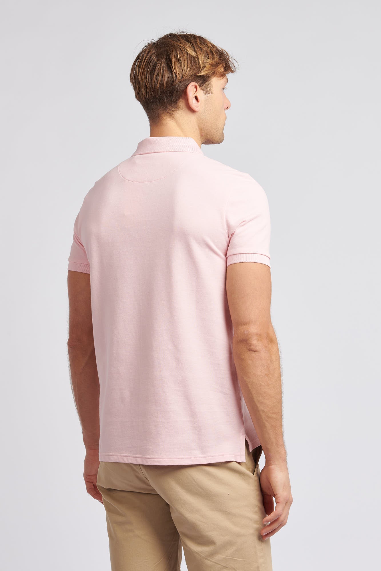 2 For £75 Offer - Mens Pique Polo Shirt in Tickled Pink