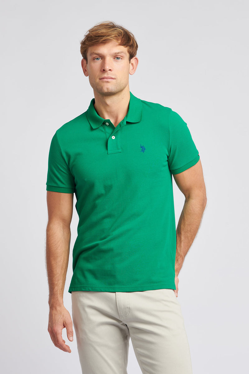 2 For £75 Offer - Mens Pique Polo Shirt in Lush Meadow