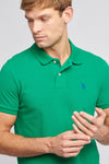 2 For £75 Offer - Mens Pique Polo Shirt in Lush Meadow