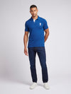 Mens Player 3 Pique Polo Shirt in Navy Peony