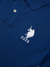 Mens Player 3 Pique Polo Shirt in Navy Peony