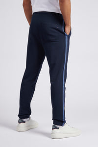 Mens Classic Fit Taped Joggers in Dark Sapphire Navy