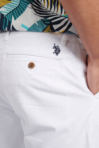 Mens Classic Chinos Shorts in Bright White